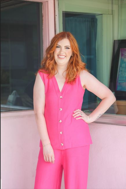 Sleeveless Button Down Top