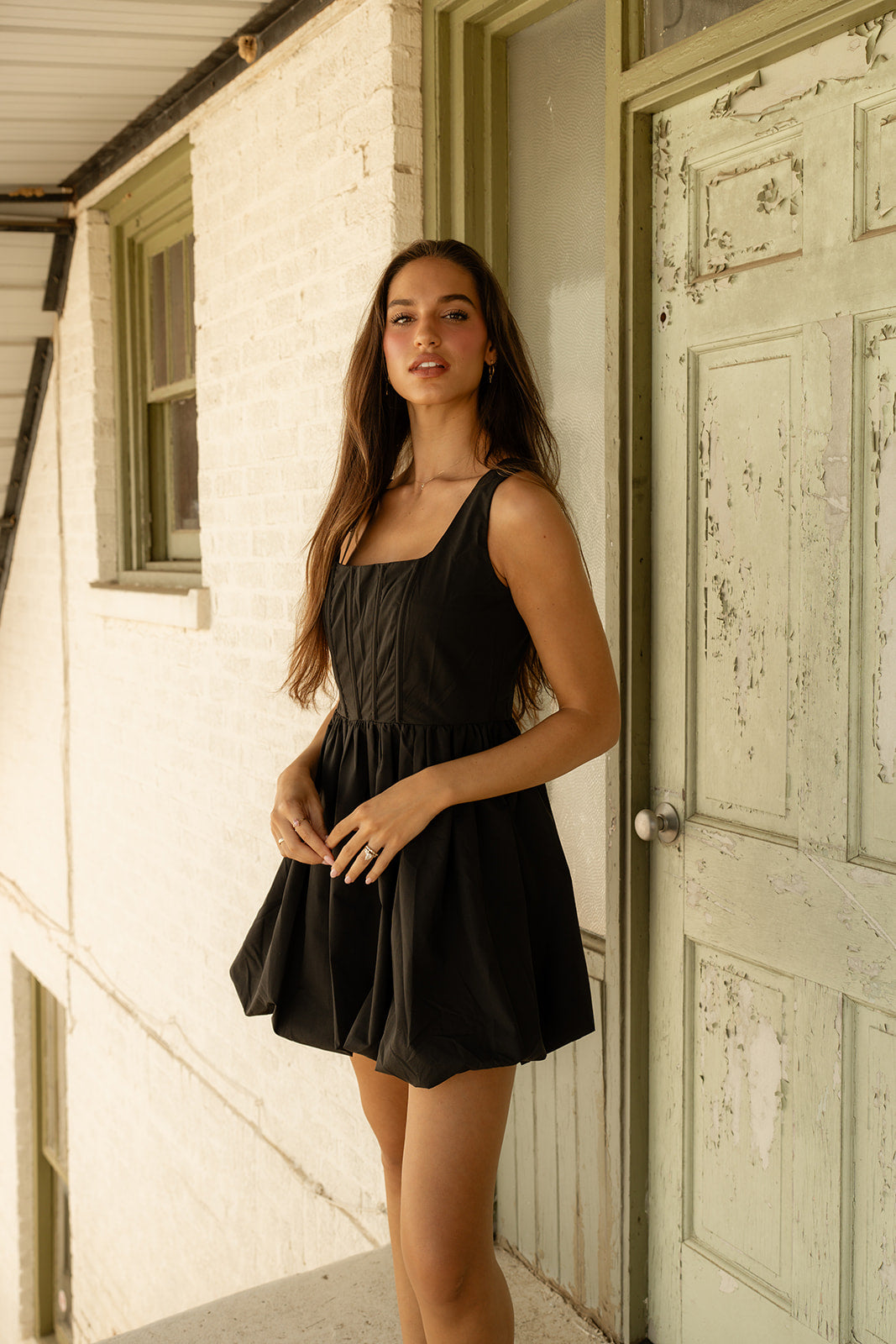 Heidi Mini Dress - Black image 10