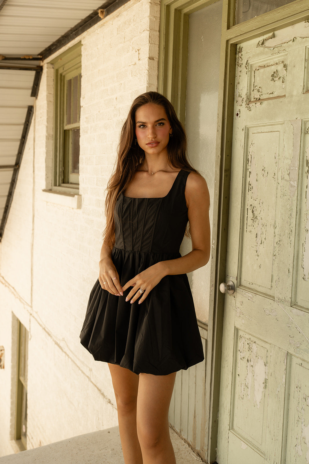 Heidi Mini Dress - Black image 8