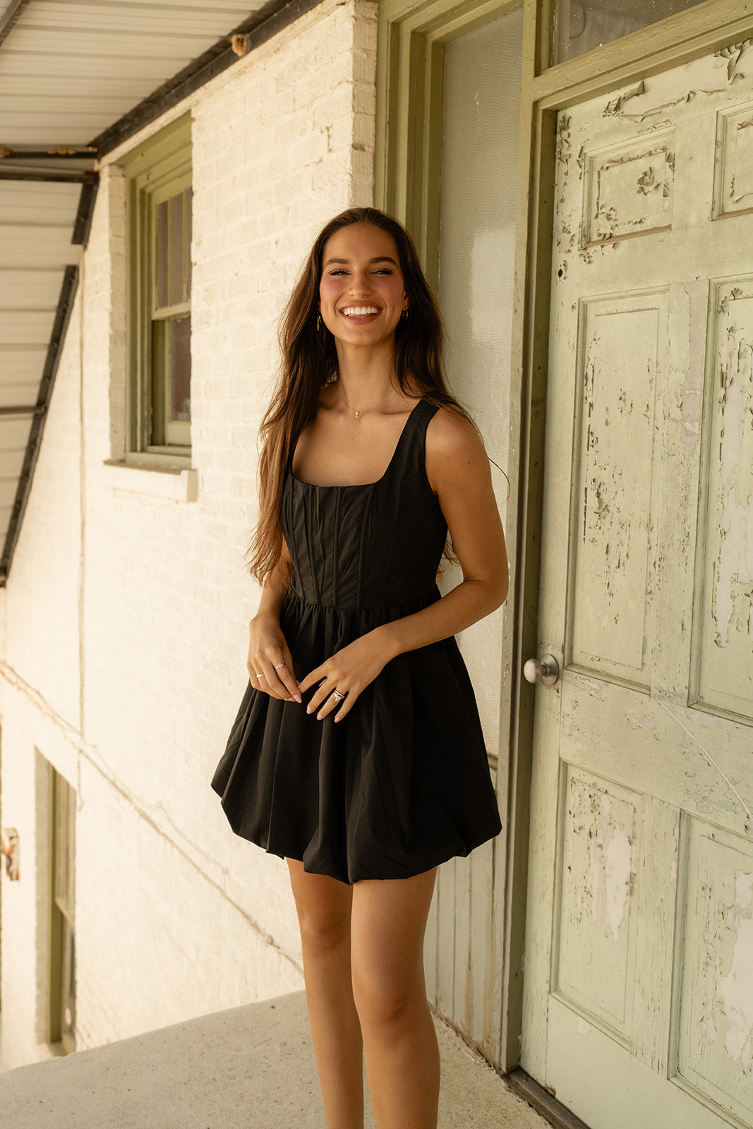Heidi Mini Dress - Black image 9